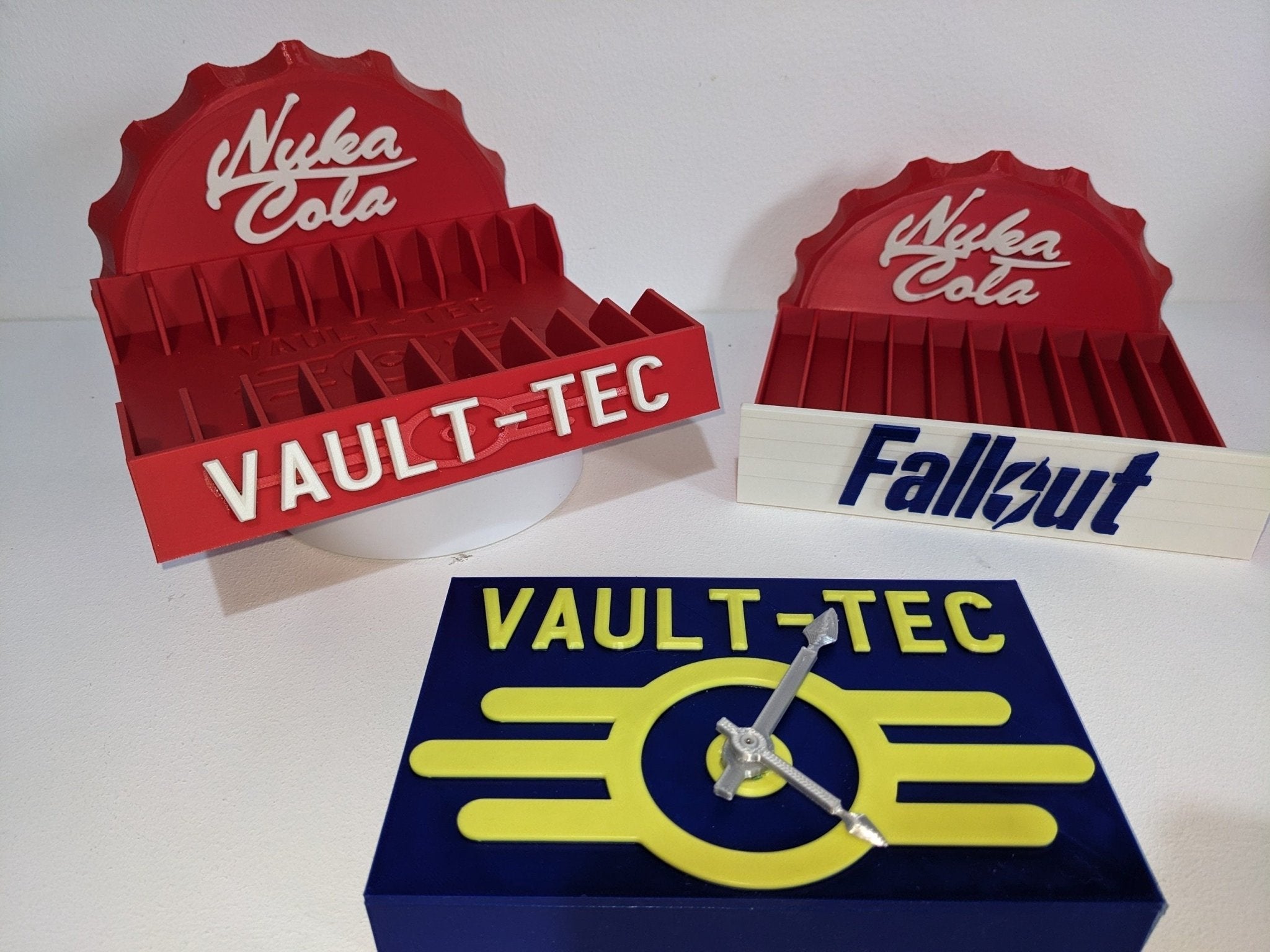 Vault-Tec Fallout Wall & Desk Clock – 3D Printed Gaming Decor