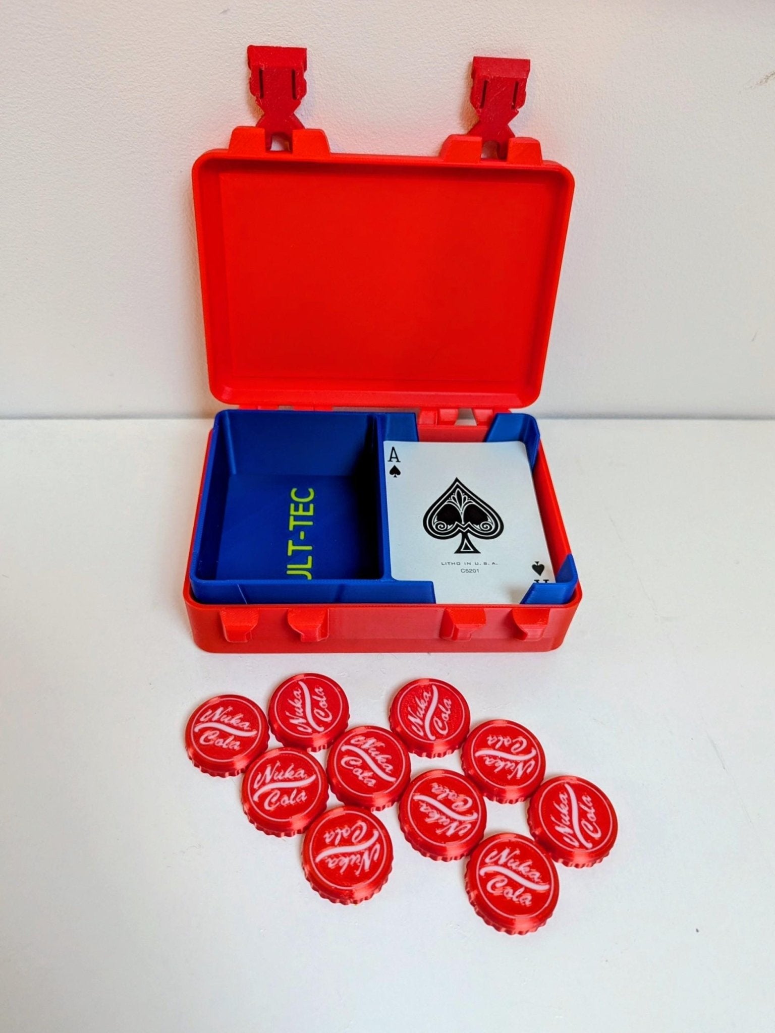 Chaddyverse Vault-Tec Travel Box – Fallout TCG and Poker Card Case