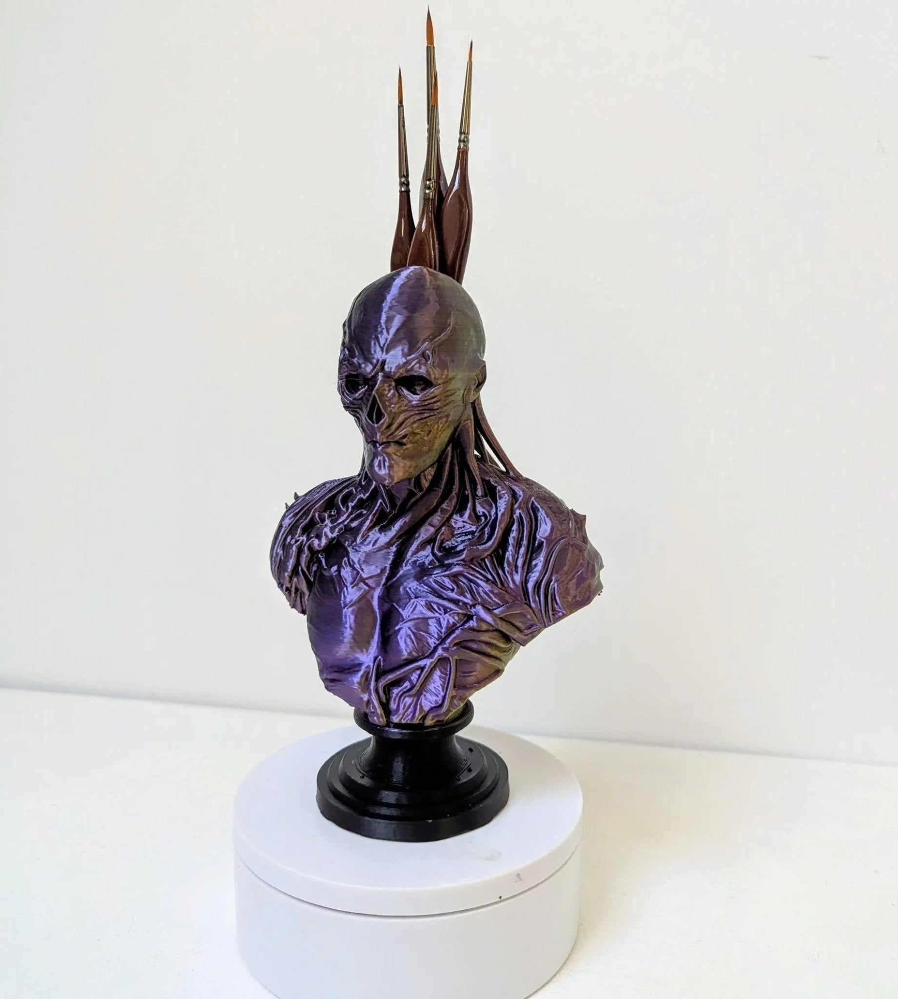 Vecna Bust Pen Pot & Brush Holder | Chaddyverse Horror Desk Ornament