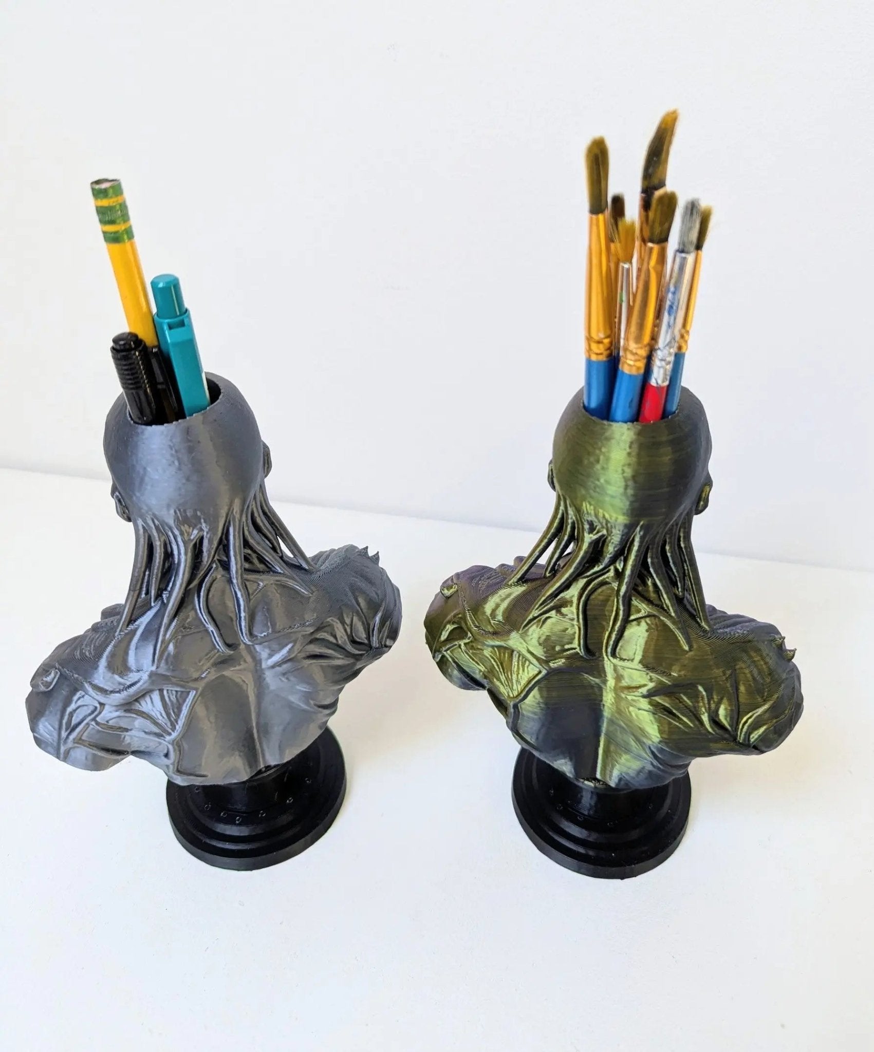 Vecna Bust Pen Pot & Brush Holder | Chaddyverse Horror Desk Ornament
