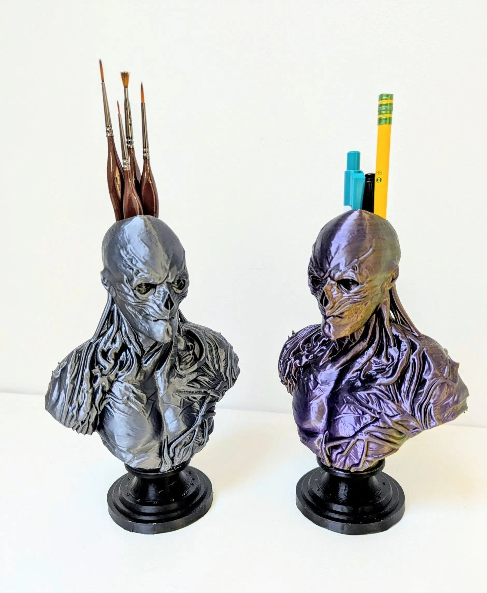 Vecna Bust Pen Pot & Brush Holder | Chaddyverse Horror Desk Ornament