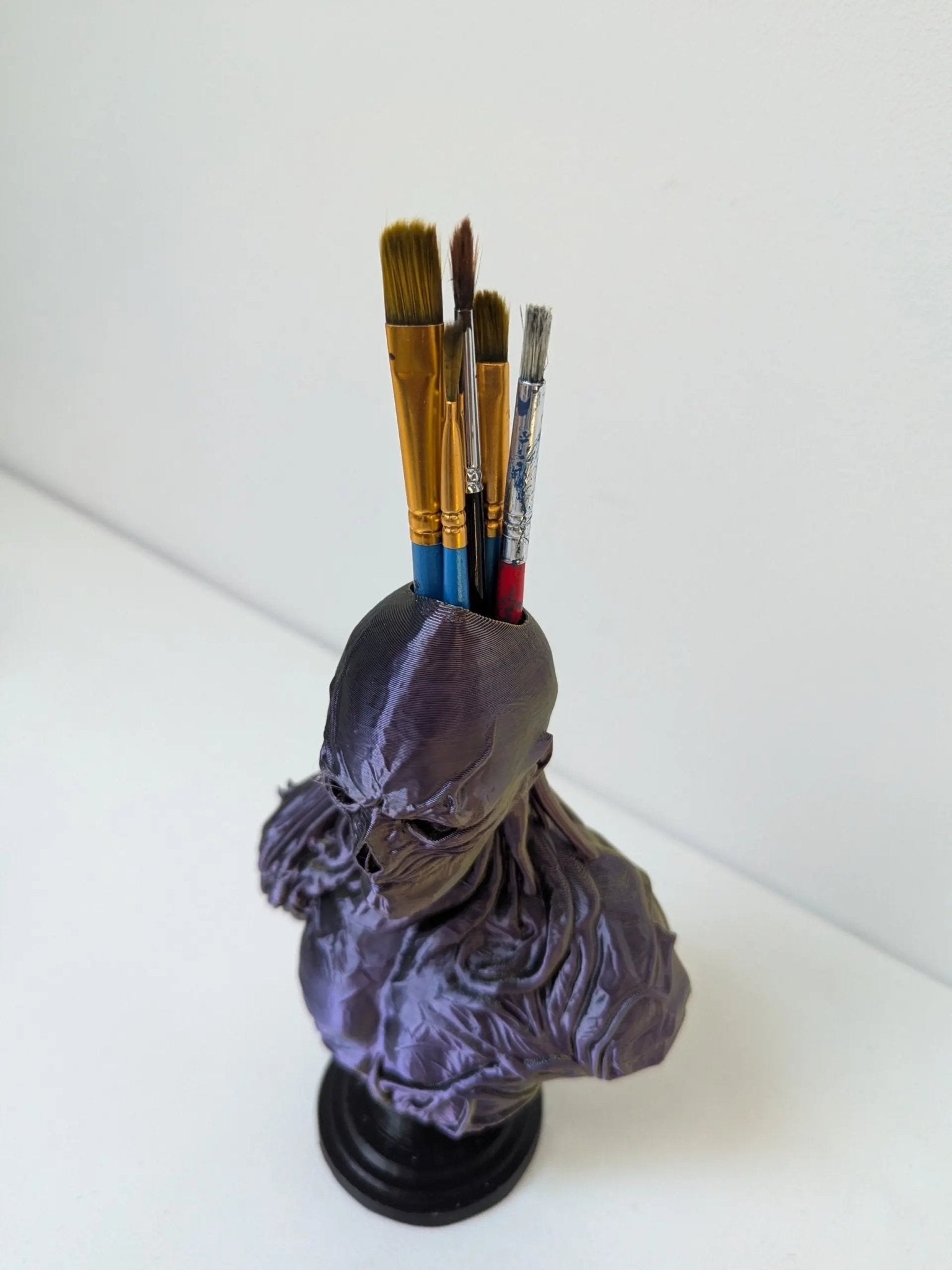 Vecna Bust Pen Pot & Brush Holder | Chaddyverse Horror Desk Ornament