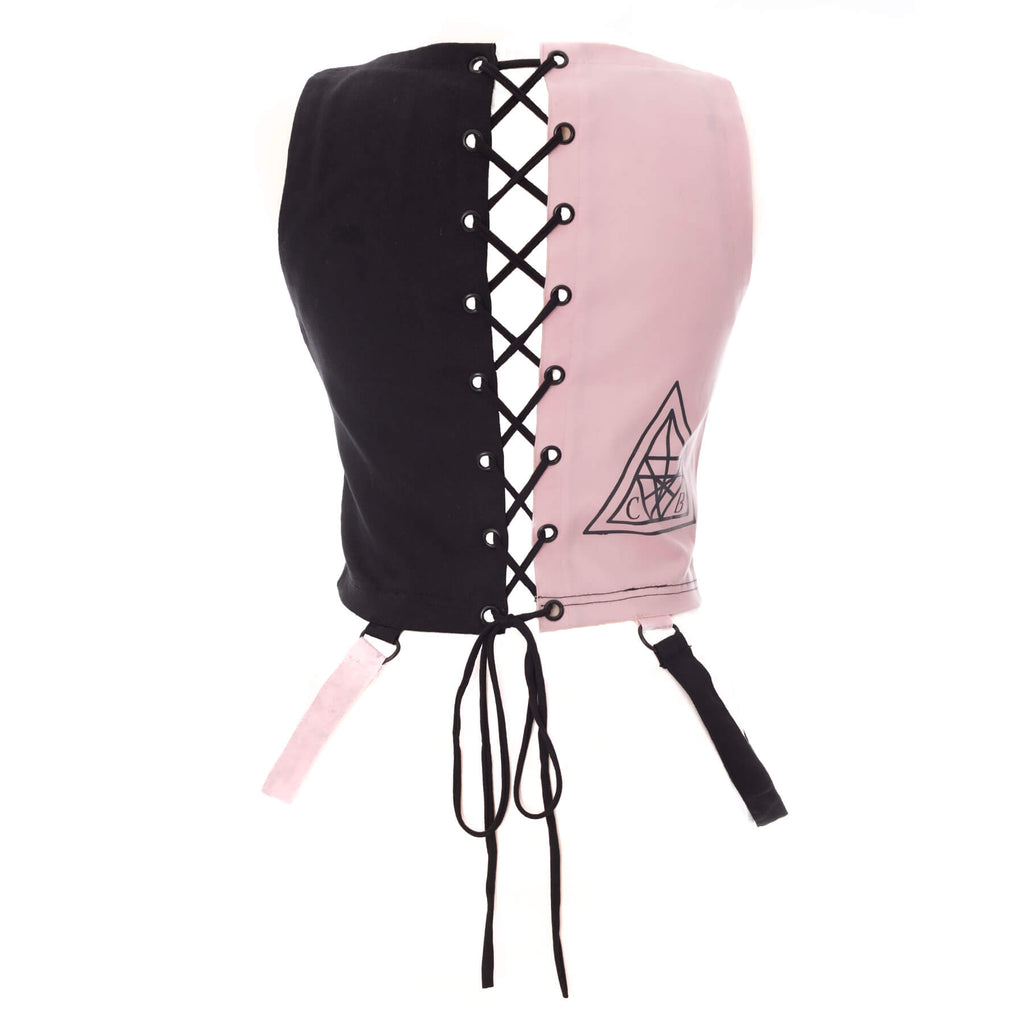 Chemical Black Veil and Void Pink Harness Crop Top – Cyber Goth Punk