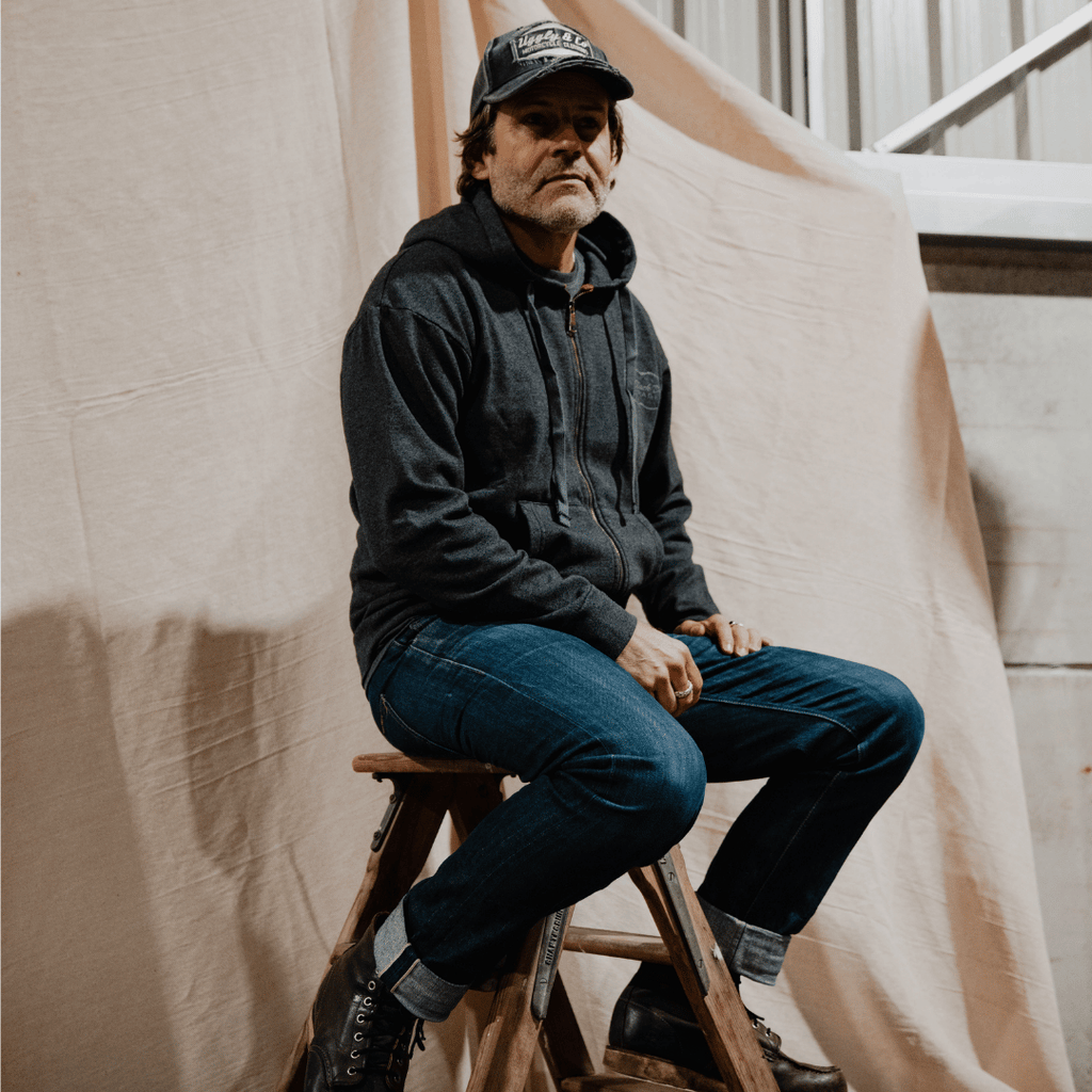 Uggly & Co Black Dub Recycled Cotton Garage Hoodie – Vintage Style