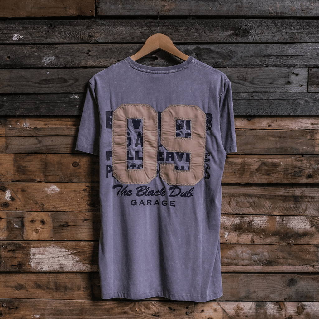 Uggly and Co Heavyweight Graphic Tee – Acid Wash Cotton '09' Shirt