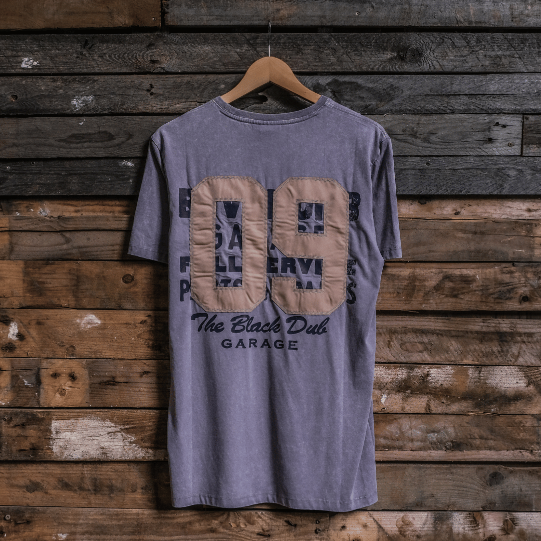 Uggly and Co Heavyweight Graphic Tee – Acid Wash Cotton '09' Shirt