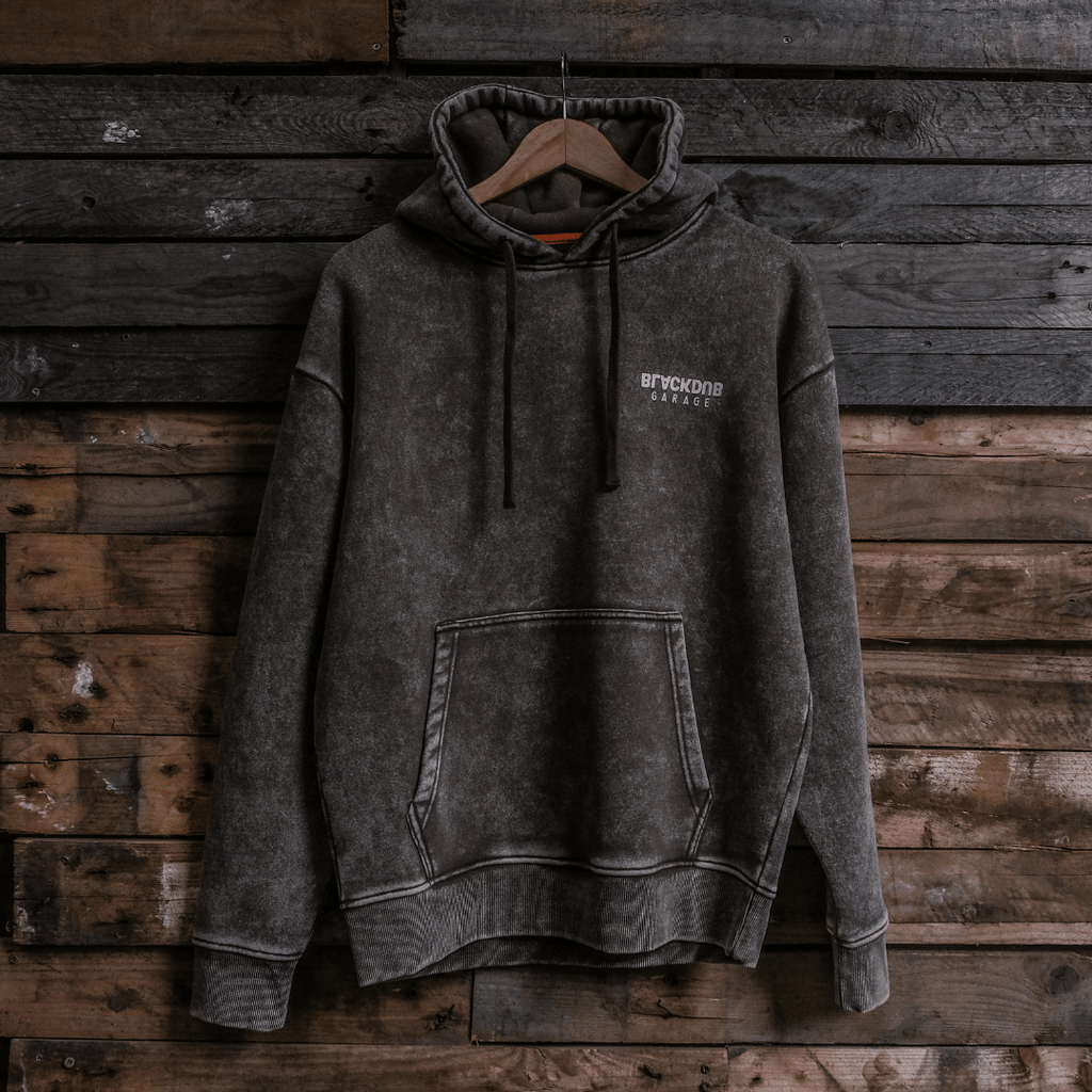 Uggly and Co Tarmac Parts & Spares Acid Wash Heavyweight Hoodie