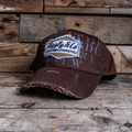 Uggly and Co Aviation Trucker Hat – Brown Cotton Canvas Vintage Cap