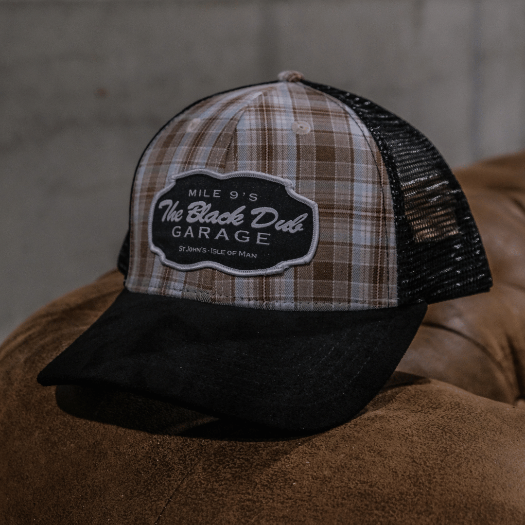 Uggly and Co Tartan Garage Trucker Hat – Suede Peak Vintage Cap