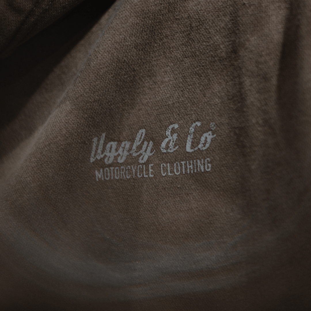 Uggly and Co Green Diamond Acid Wash Hoodie – Heavyweight Retro Style