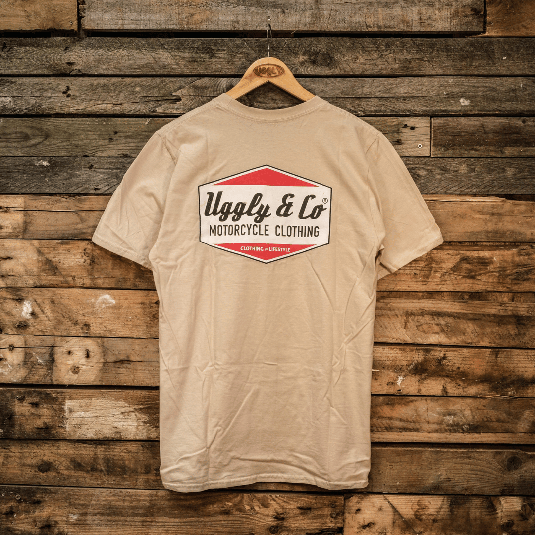 Uggly and Co Diamond Graphic Tee – Vintage Moto Boxy Cotton T-Shirt