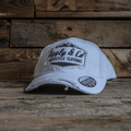Uggly and Co White Diamond Vintage Cap – Acid Wash Distressed Hat