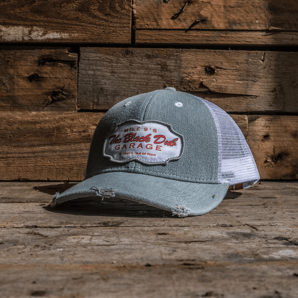 Uggly and Co Denim Garage Trucker Hat – Distressed Vintage Mesh Cap