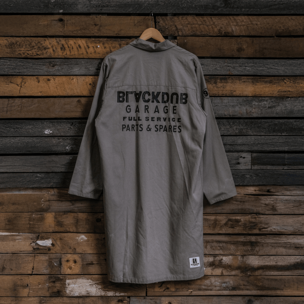 Uggly & Co Garage Overcoat – Beige Cotton Canvas Vintage Work Jacket