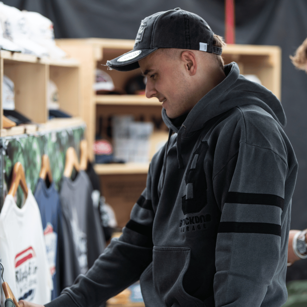 Uggly & Co x Black Dub Mile 9 Heavyweight Vintage Baseball Hoodie