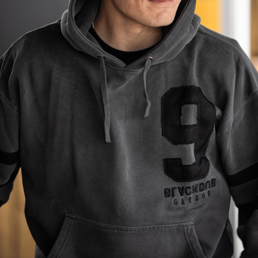 Uggly & Co x Black Dub Mile 9 Heavyweight Vintage Baseball Hoodie