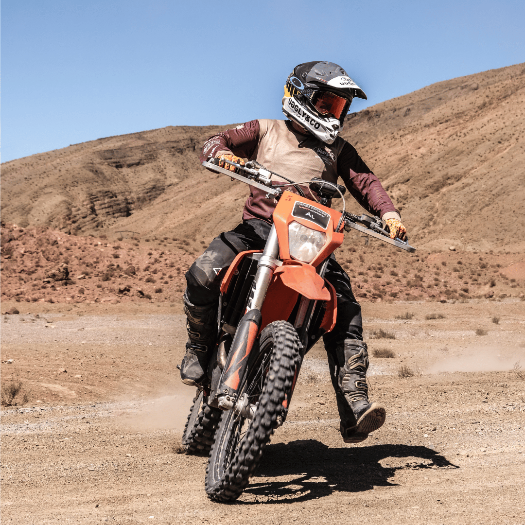 Uggly&Co No.1 Vintage Motocross Jersey – Brown & Beige MX Shirt