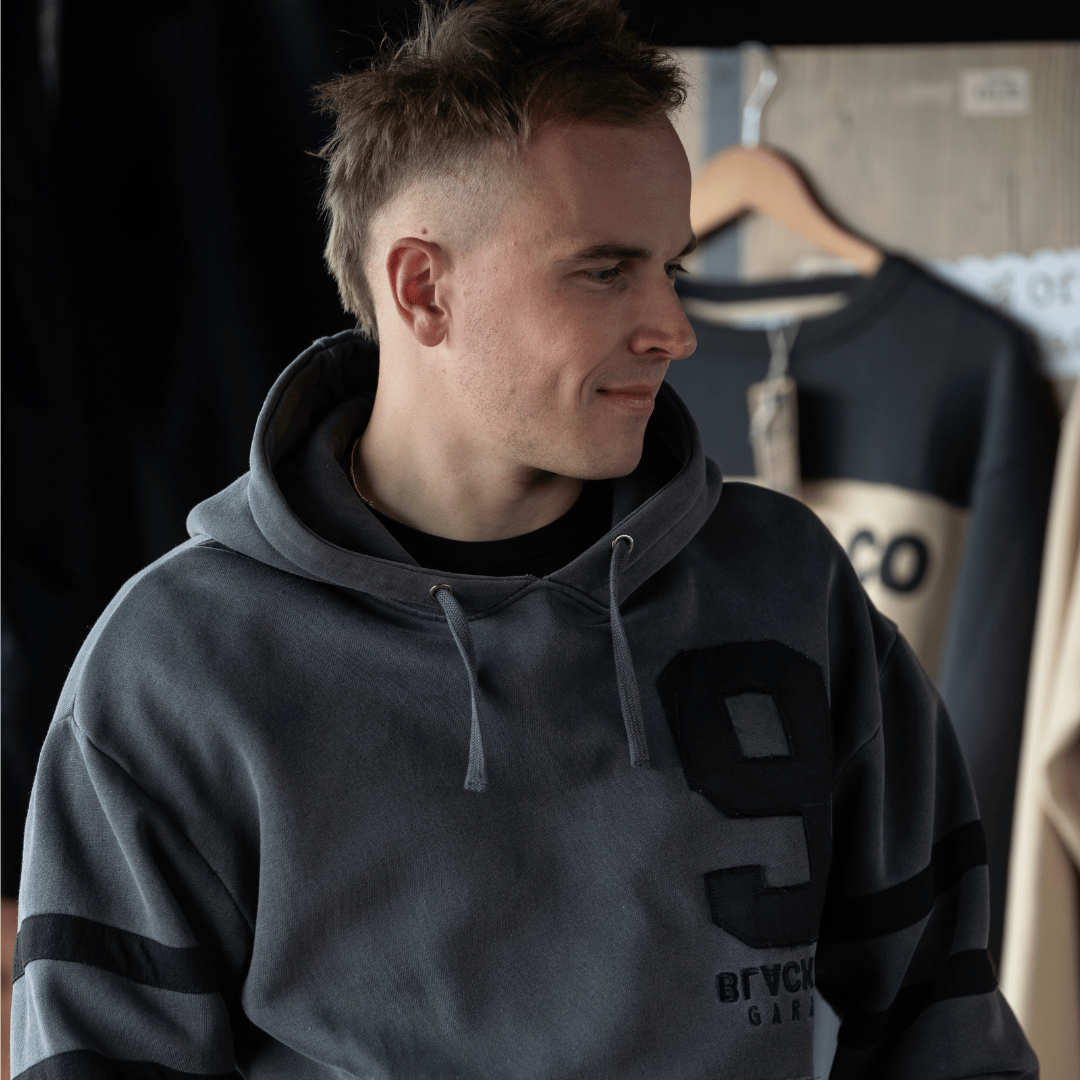 Uggly & Co x Black Dub Mile 9 Heavyweight Vintage Baseball Hoodie