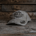 Uggly and Co Beige Diamond Vintage Baseball Cap – Acid Wash Distressed