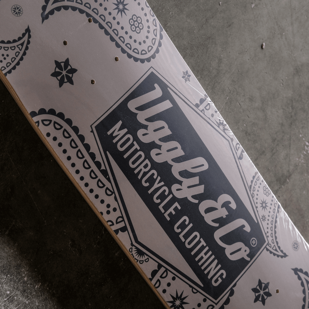 Uggly and Co Diamond Bandana Skateboard Deck | 8.25" Maple Wood