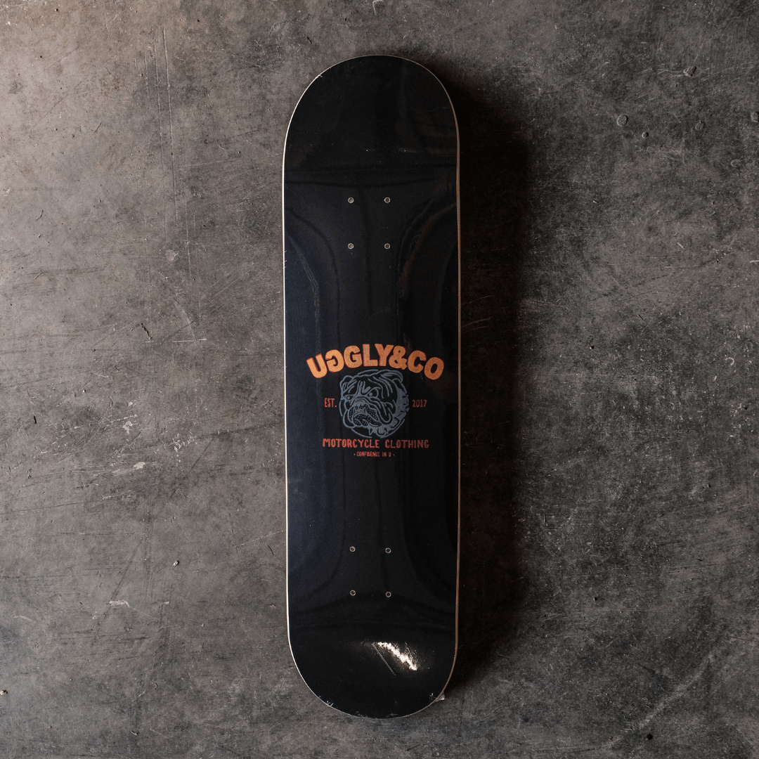 Uggly & Co Bulldog Skateboard Deck – 8.25 Inch Premium Maple Wood