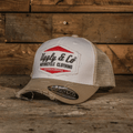 Uggly & Co Original Diamond Trucker Hat – Distressed Vintage Mesh Cap