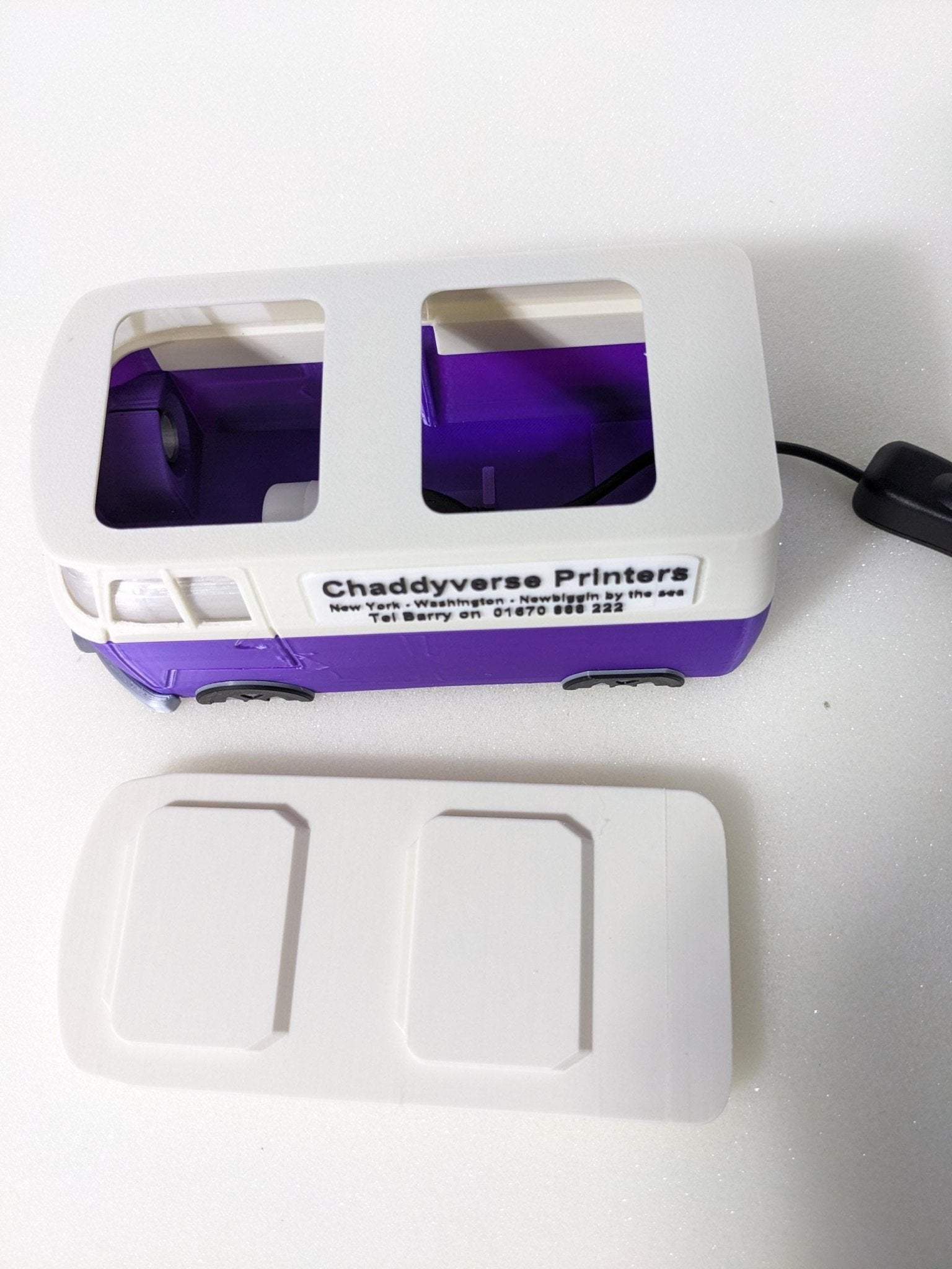 Chaddyverse VW T1 Splitty Van Night Light | Personalised Storage Box