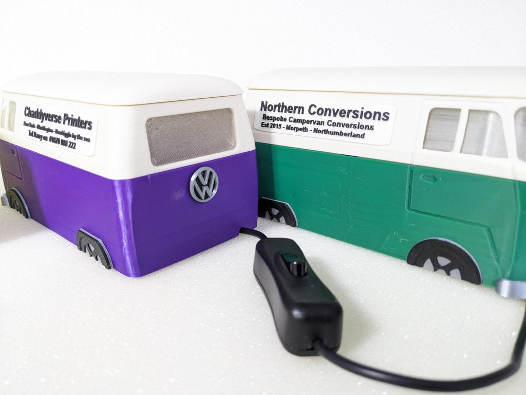 Chaddyverse VW T1 Splitty Van Night Light | Personalised Storage Box
