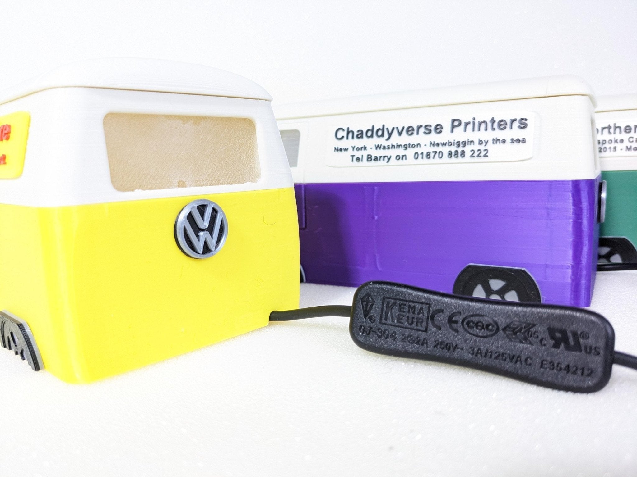 Chaddyverse VW T1 Splitty Van Night Light | Personalised Storage Box