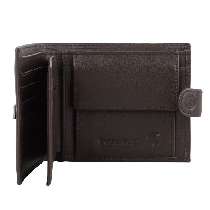 Gecko Jewellery Retail Personalised Leather Wallet with Coin Purse