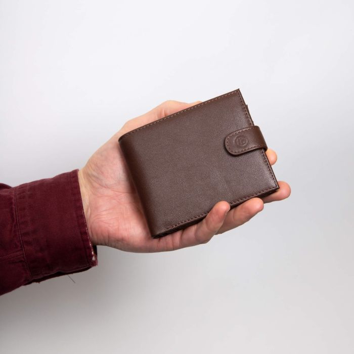 Gecko Jewellery Retail Personalised Leather Wallet with Coin Purse