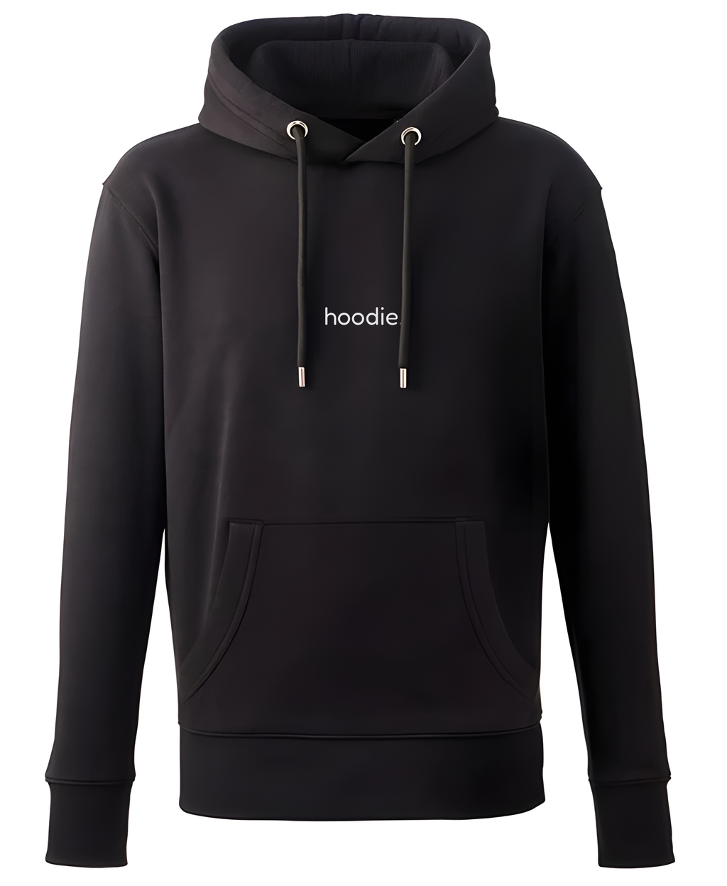 simple. hoodie. waffle. black.