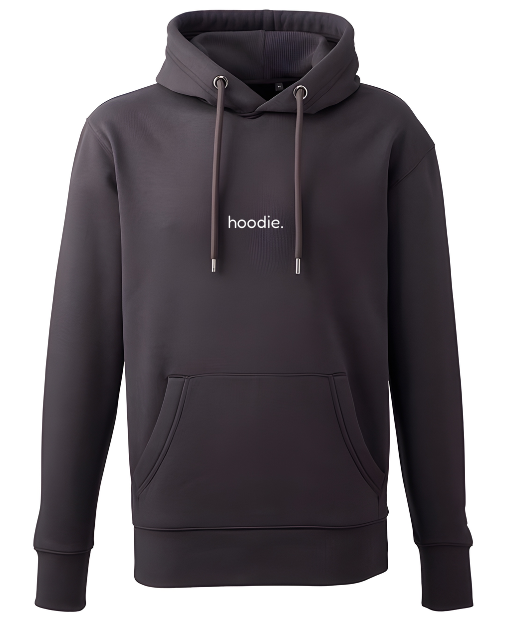 simple. hoodie. waffle. charcoal.