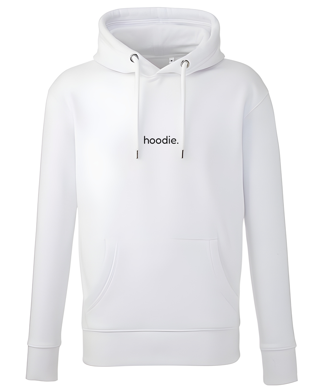 simple. hoodie. waffle. white.