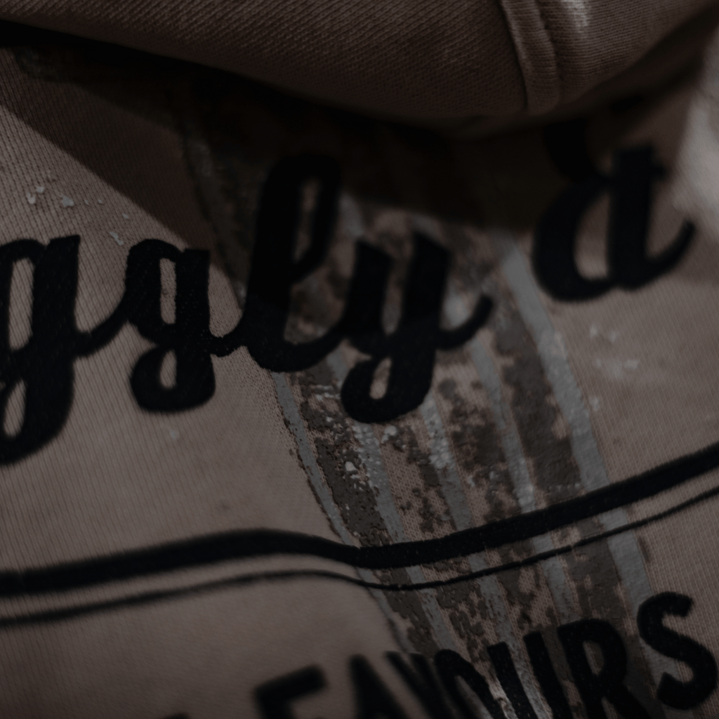 Uggly & Co Dirty White No.1 Motorcycle Hoodie | 100% Cotton Biker Gear