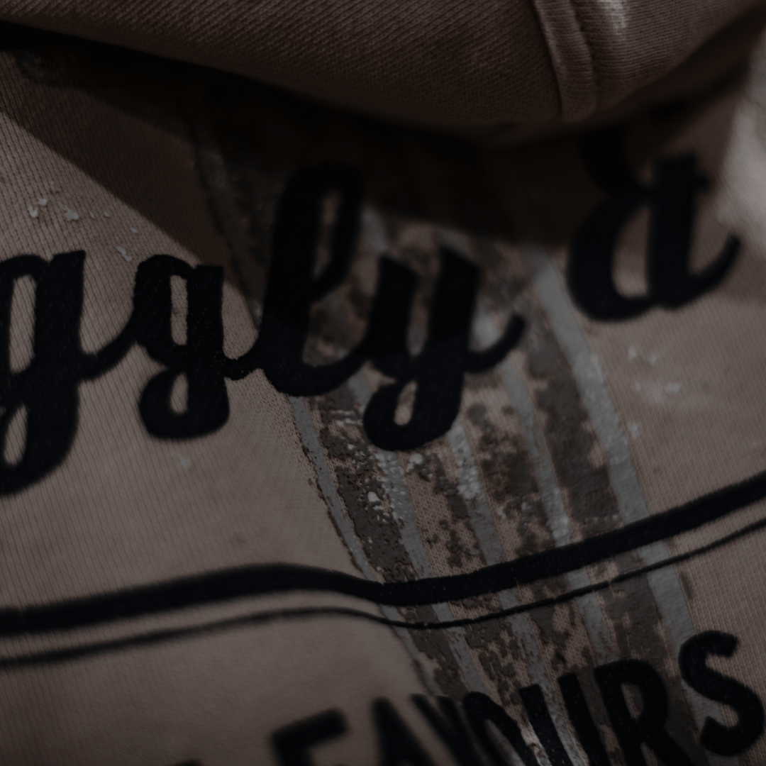 Uggly & Co Dirty White No.1 Motorcycle Hoodie | 100% Cotton Biker Gear