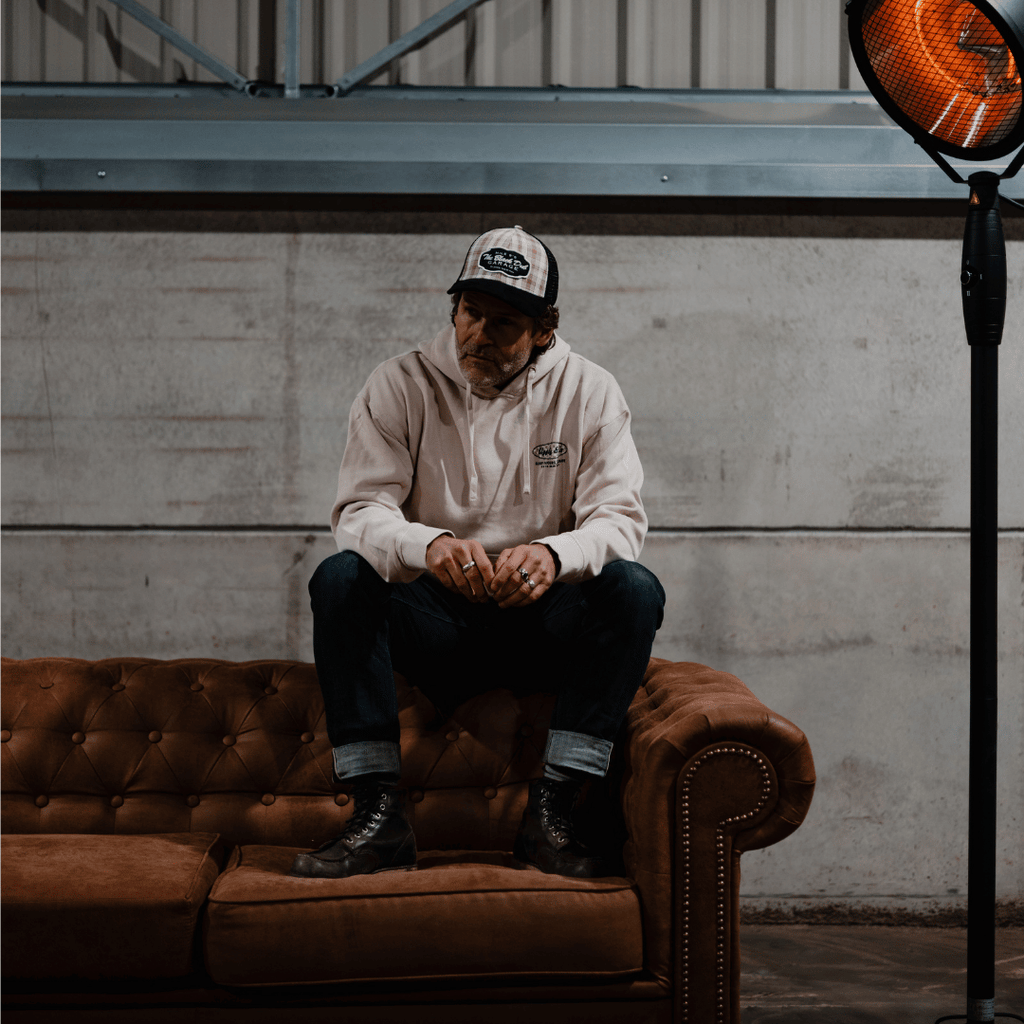 Uggly & Co Dirty White No.1 Motorcycle Hoodie | 100% Cotton Biker Gear
