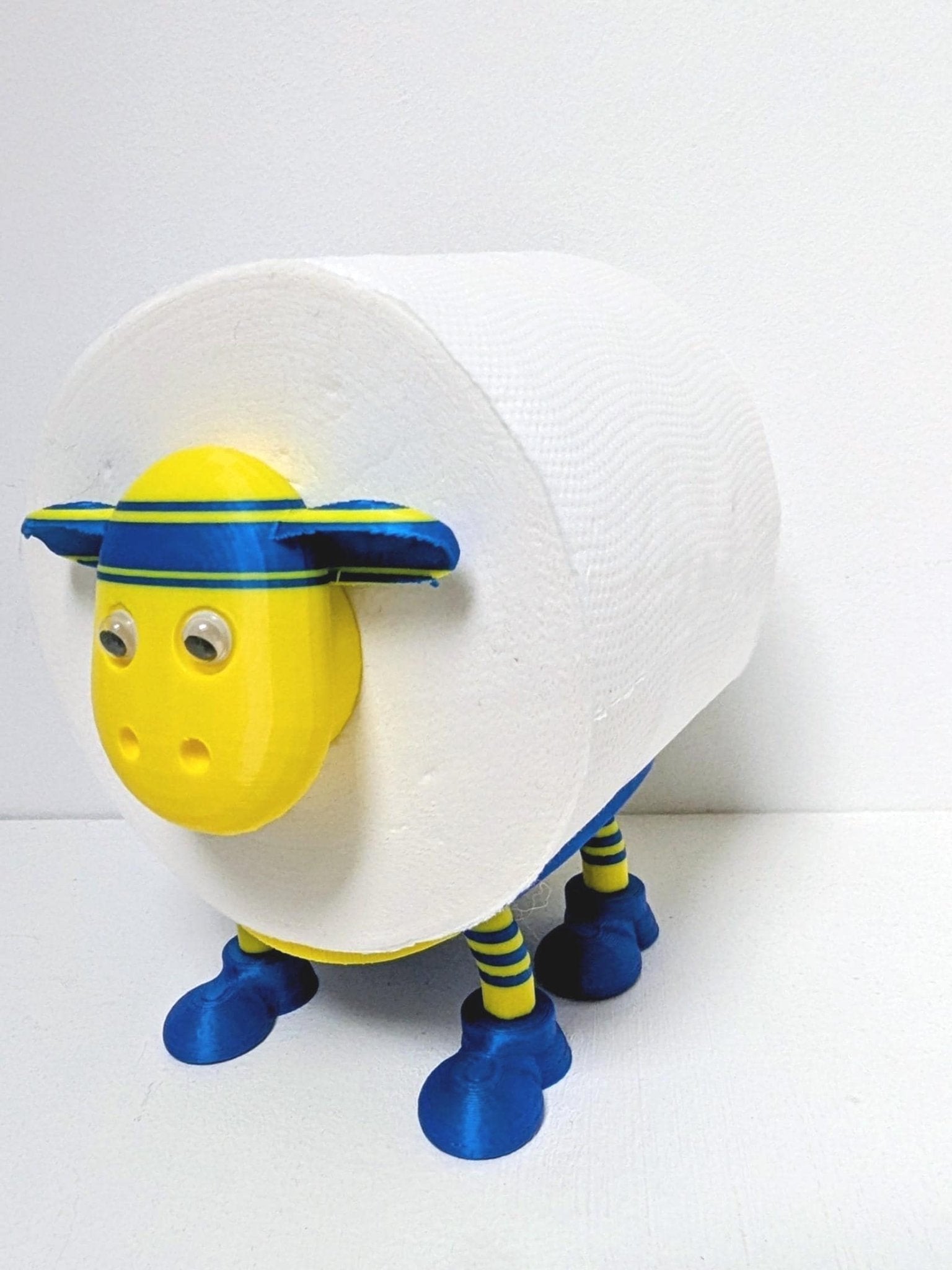Warrington Wolves Super Sheep Toilet Roll Holder – Primrose & Blue