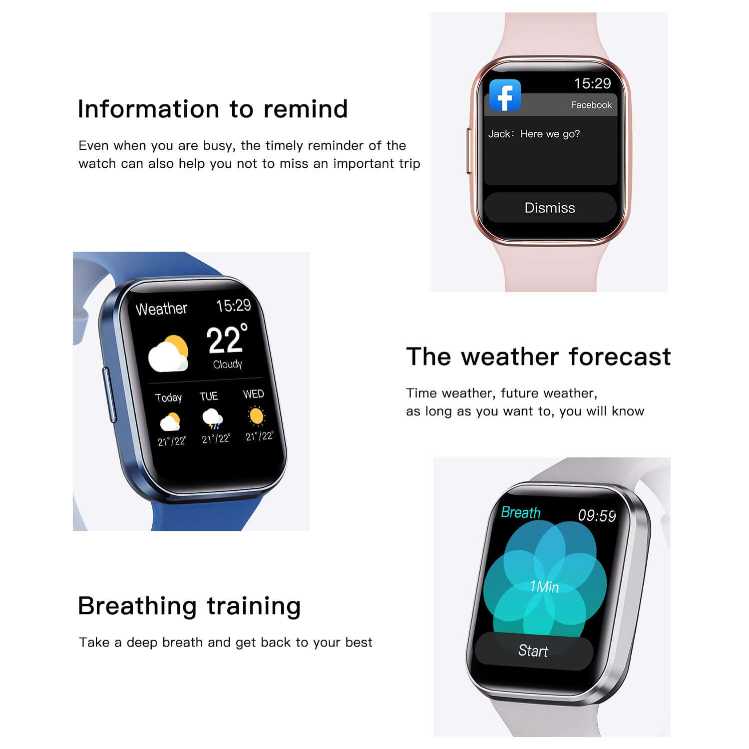 Waterproof Smart Fitness Watch – Heart Rate, Step, and Sleep Tracker (Unisex)
