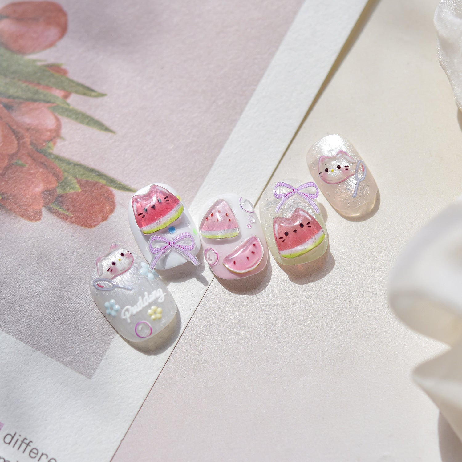 LuLuFun Studio Summer Holiday Nail Deco Stickers - Ultra-Thin Nail Art