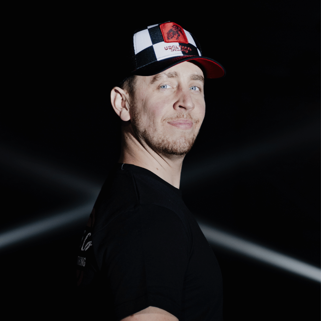 Uggly & Co Chequered Flat Track Trucker Hat – Racing Mesh Cap