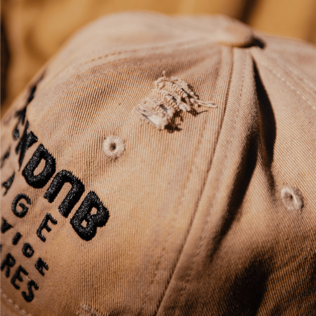 Uggly and Co Beige Parts & Spares Vintage Cotton Baseball Cap