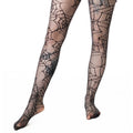 Poizen Industries Web Weaver Tights – Black Gothic Spiderweb Fishnet