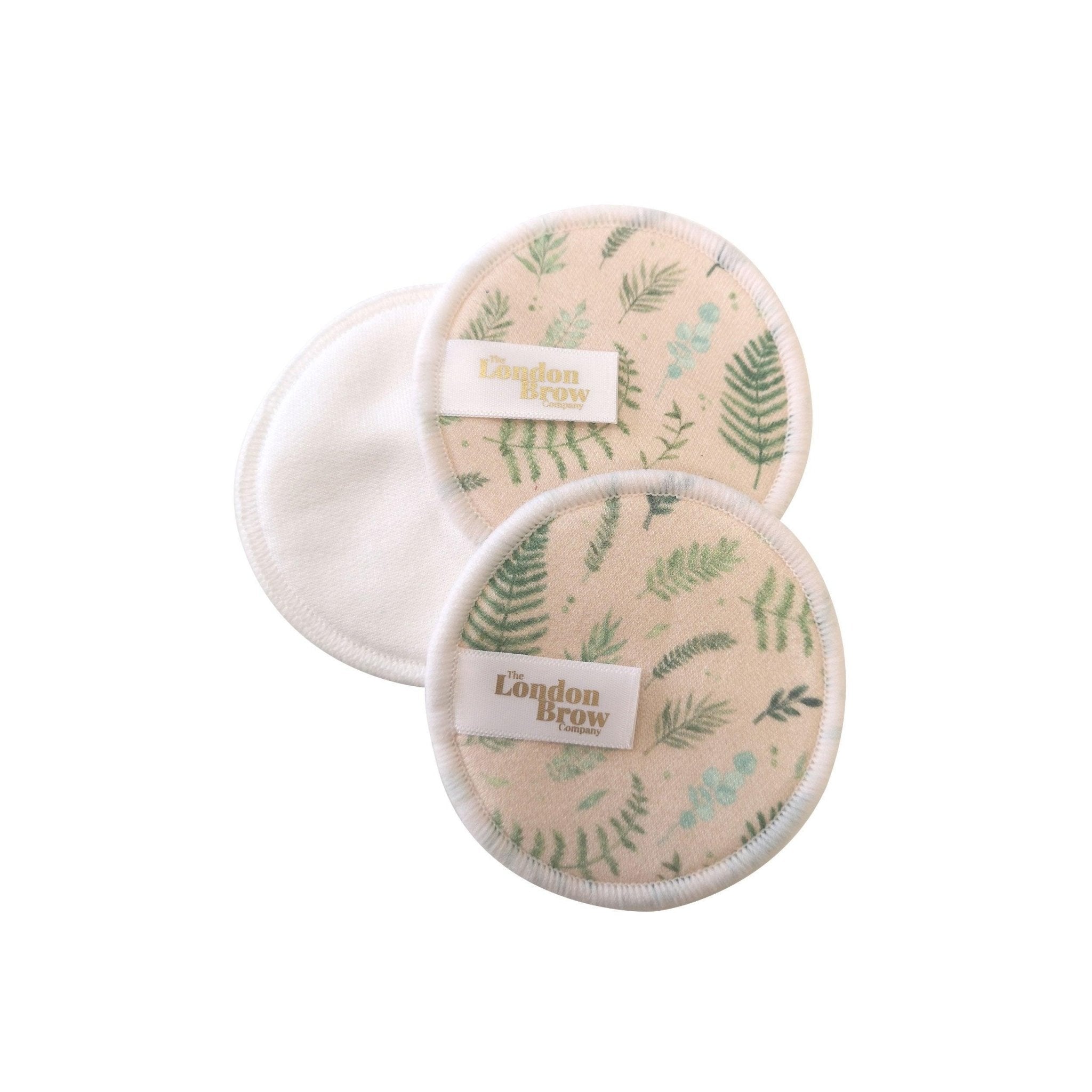London Brow Reusable Bamboo Makeup Pads with Bamboo Storage Jar