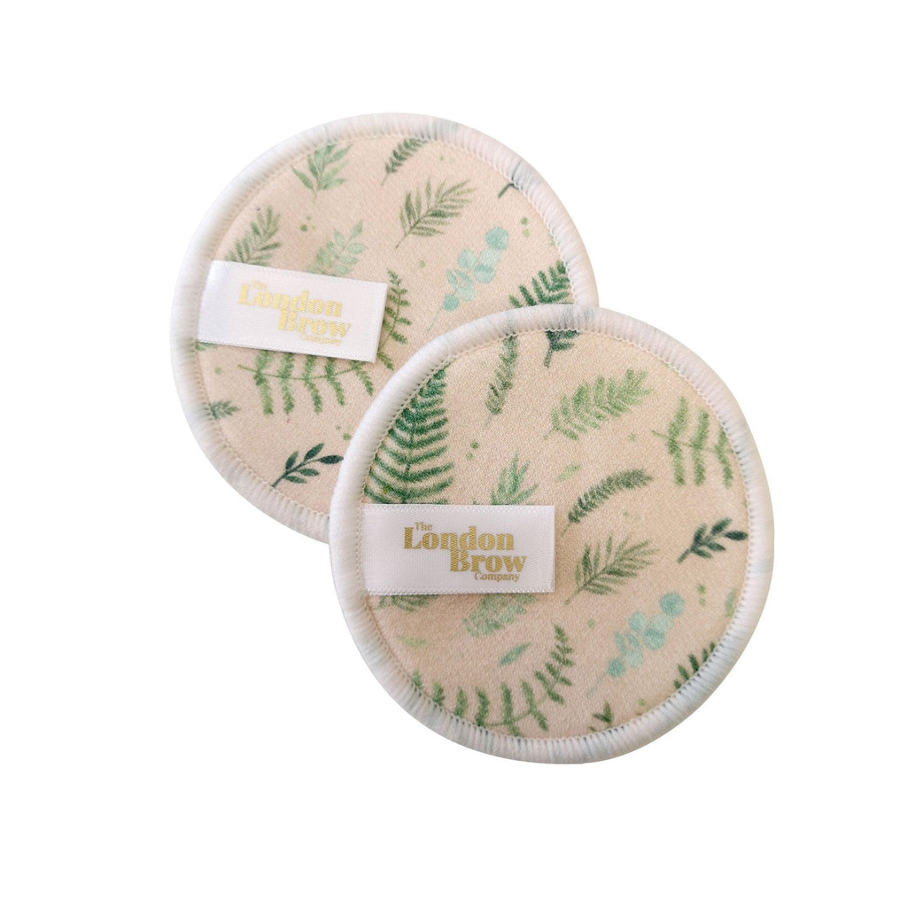 London Brow Reusable Bamboo Makeup Pads with Bamboo Storage Jar
