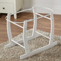 For Your Little One White Deluxe Moses Basket Rocking Pine Stand