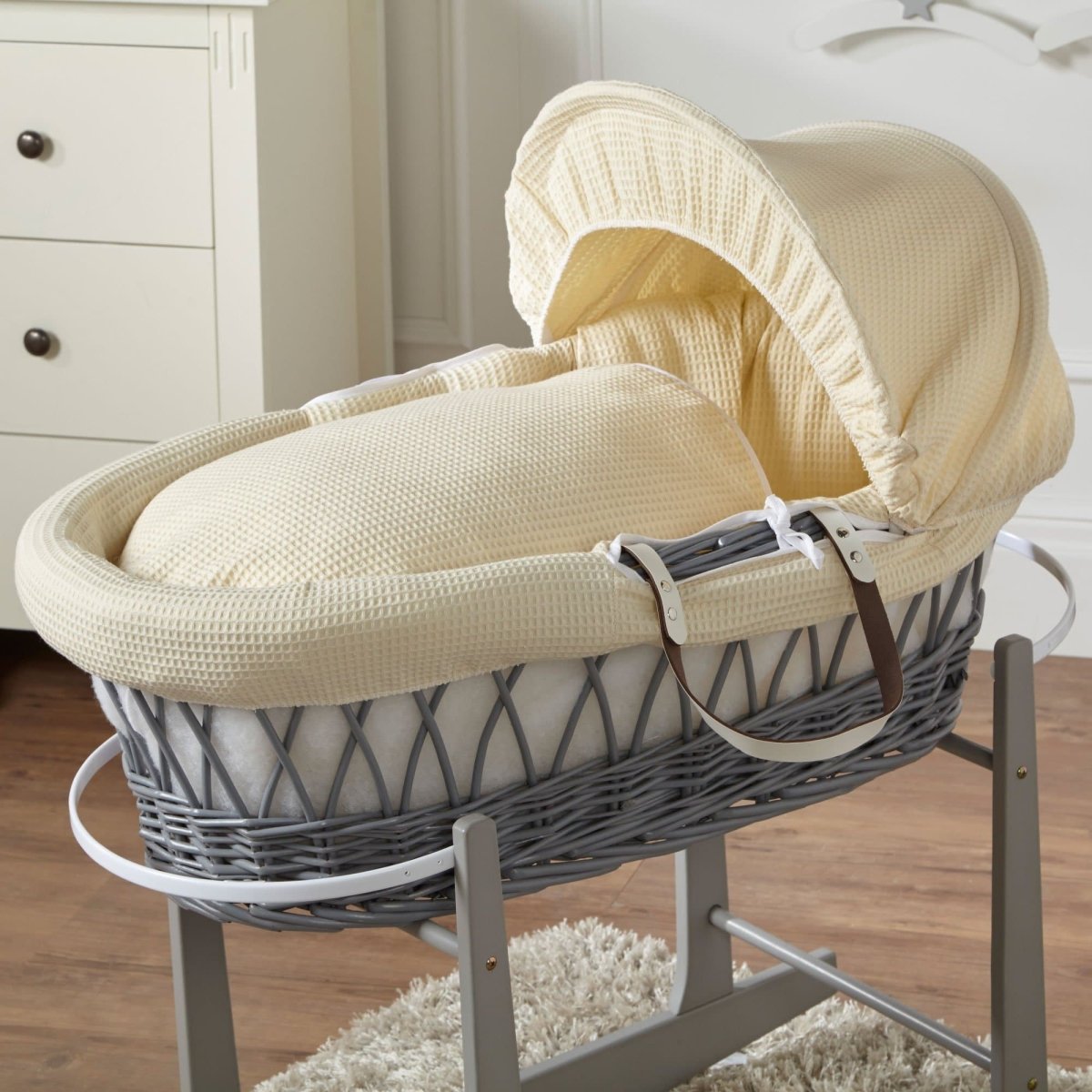 Wicker Moses Basket – For Your Little One Handwoven Newborn Bassinet