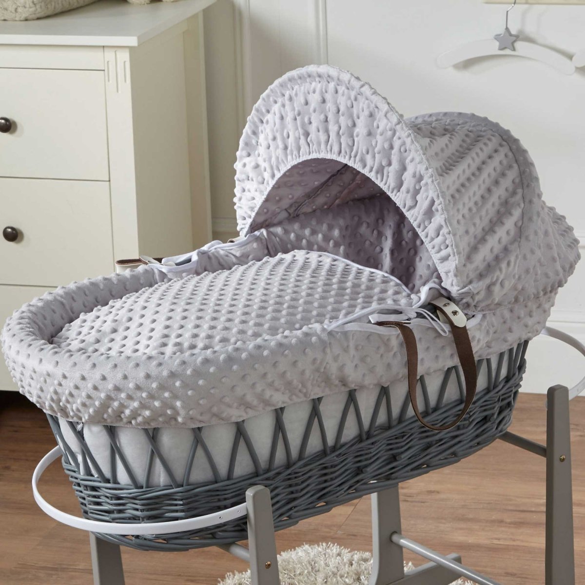 Wicker Moses Basket – For Your Little One Handwoven Newborn Bassinet