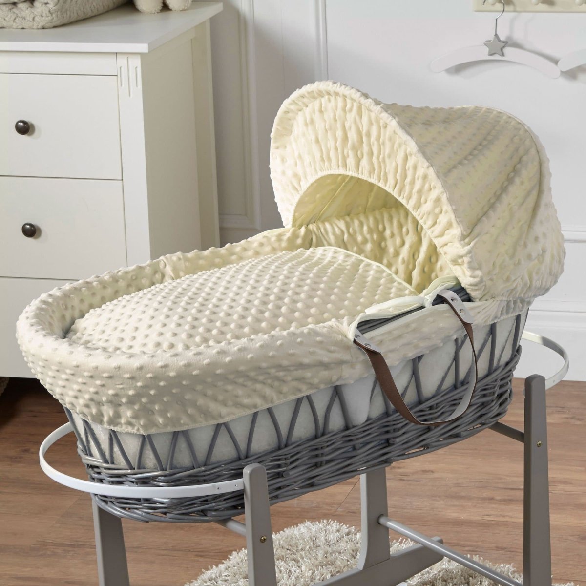 Wicker Moses Basket – For Your Little One Handwoven Newborn Bassinet