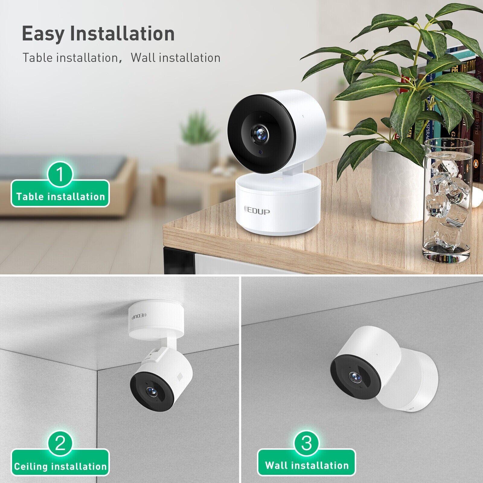 EDUP 1080P Indoor WiFi Security Camera | Pan Tilt & Night Vision